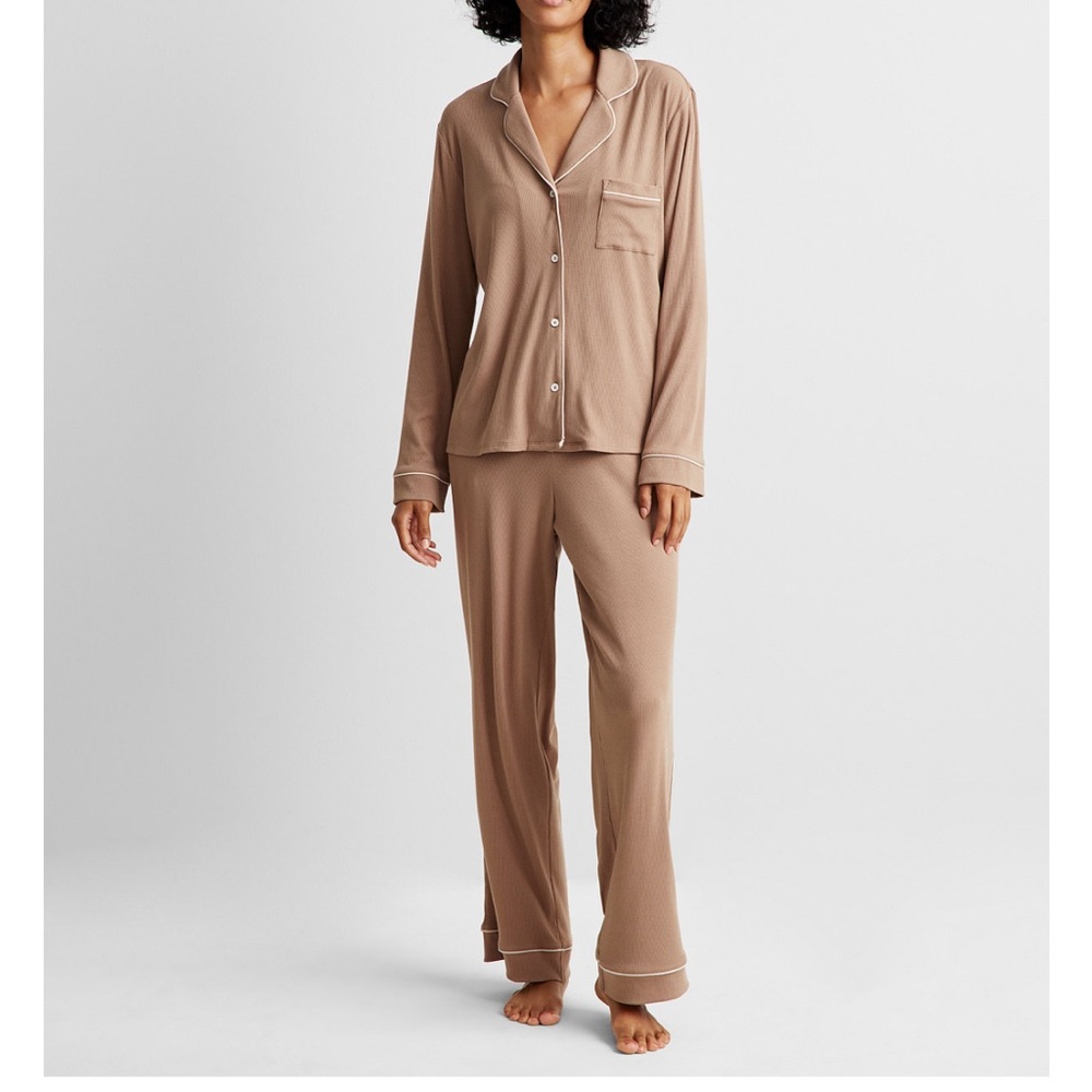 NWT State of Day Tan Women's Pajama Set